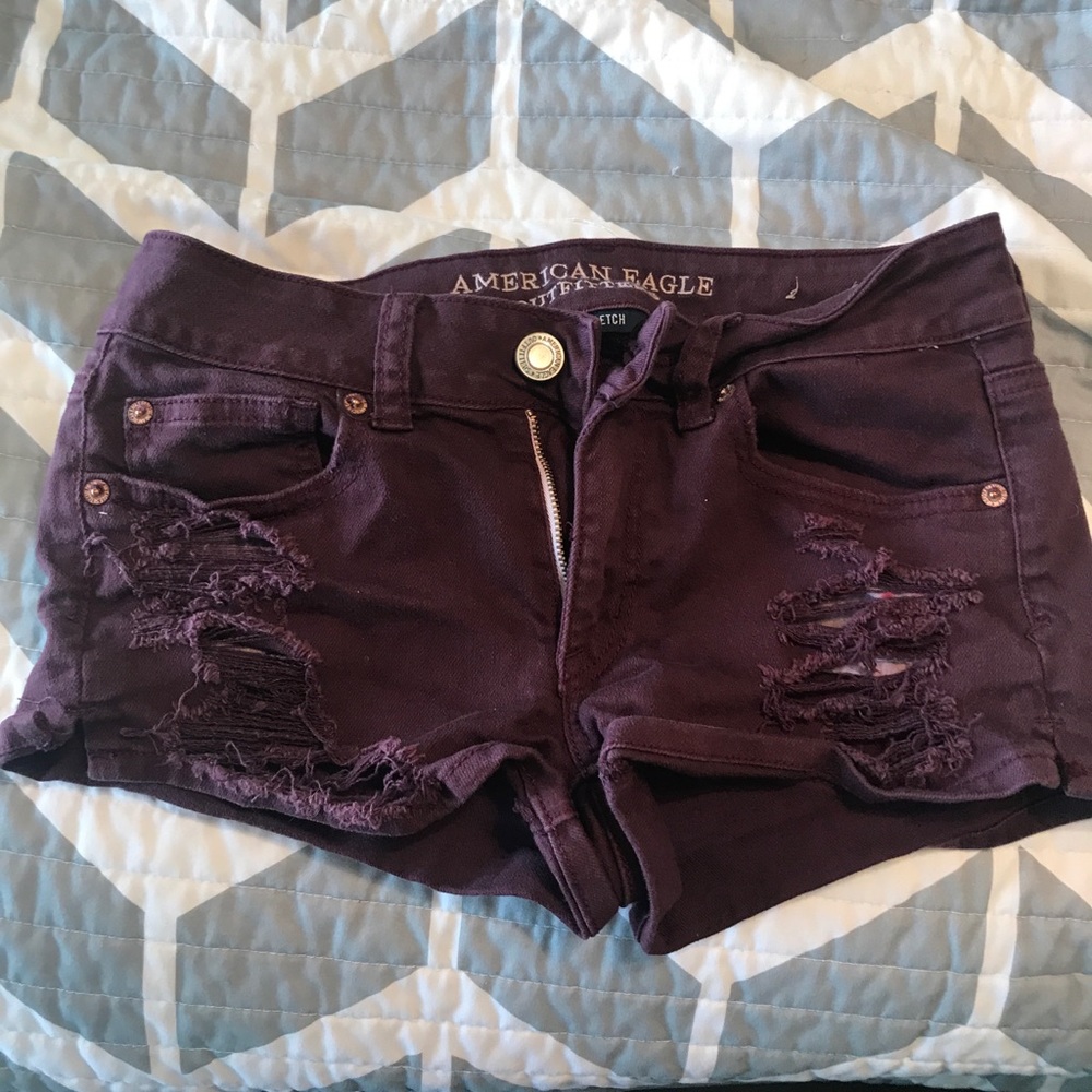 SOLD American Eagle maroon shorts